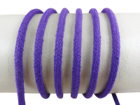 Round cord 100% cotton - 5 mm purple