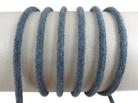 Round cord 100% cotton - 5 mm dark gray