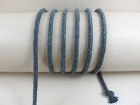 Round cord 100% cotton - 5 mm dark gray