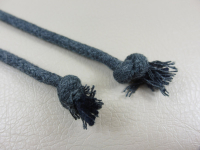 Round cord 100% cotton - 5 mm dark gray