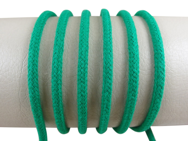 Round cord 100% cotton - 5 mm grass green