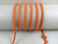 Rundkordel 100 % Baumwolle - 5 mm orange