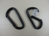 Aluminum snap hook model "Black" 75 x 40 mm /...