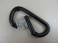 Aluminum snap hook model "Black" 75 x 40 mm /...