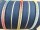 Endless zippers model "Brilliant" No. 7 / with rainbow spiral / navy blue