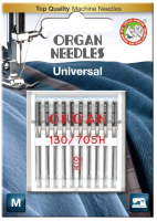 ORGAN - 10 universal needles size 100/flat piston