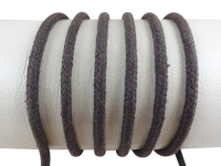Round cord 100% cotton - 3.5 mm dark brown