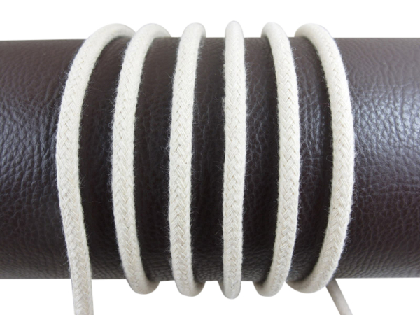 Round cord 100% cotton - 3.5 mm light beige