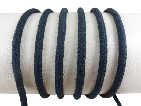 Round cord 100% cotton - 3.5 mm navy blue