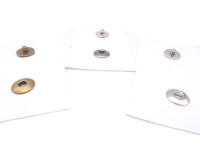 Set of 100 - eyelets - magnetic button for punching 17 mm