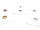 Set of 100 - eyelets - magnetic button for punching 17 mm