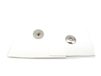 Set of 100 - eyelets - magnetic button for punching 17 mm / silver