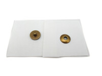 Set of 100 - eyelets - magnetic button for punching 17 mm / old brass