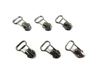 Taschenzipper mit Schlaufendurchzug / Zipper Nr. 7 Modell "Brilliant-LOOP"- platinium