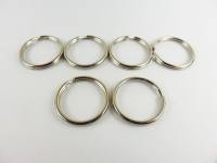 Key ring / outer diameter - approx. 24 mm - silver