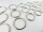 Key ring / outer diameter - approx. 28 mm - silver
