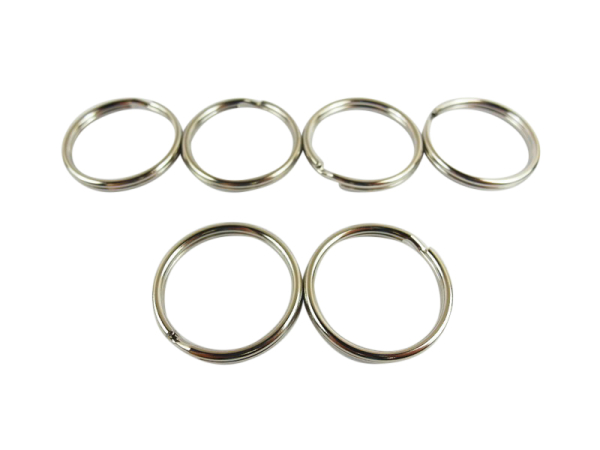 Key ring / outer diameter - approx. 30 mm - silver