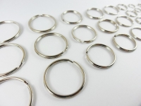 Key ring / outer diameter - approx. 30 mm - silver
