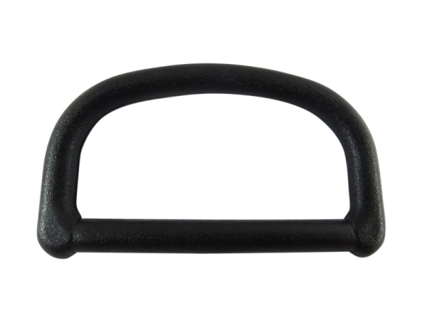 D-ring / half ring made of plastic / 50 mm - black