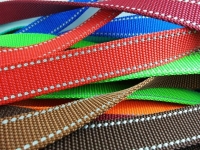Webbing/reflective tapes - with reflective strips - 20 mm