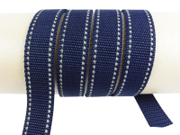 Webbing/reflective tapes - with reflective strips - navy...