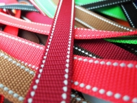 Webbing/reflective tapes - with reflective strips - 25 mm