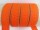 Gurtband/Reflektorbänder - mit Reflektorstreifen - orange-silber  25 mm