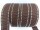 Webbing/reflective tapes - with reflective strips - dark brown-silver 25 mm