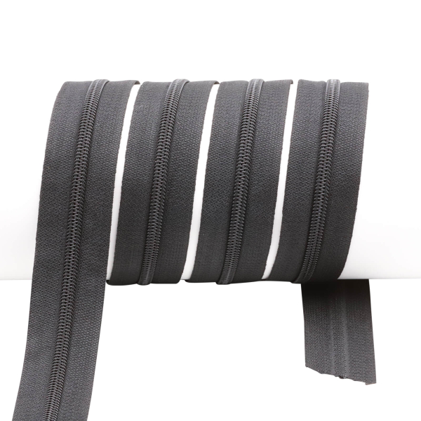 Endlos- Reißverschlüsse Modell "Brilliant" Nr. 7 / mit normaler Spirale - schwarz