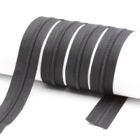 Endlos- Reißverschlüsse Modell "Brilliant" Nr. 7 / mit normaler Spirale - schwarz