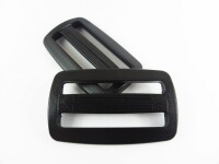 Slider/regulator made of plastic - slightly curved / 25 mm - black