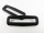 Plastic loop - flat model / 25 mm - black