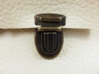 Plug lock/folder lock - model "Italy" 34 x 24 mm - old brass