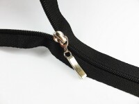 Taschenzipper / Jackenzipper Modell "TAN-Ergo" (Langzipper) 5 mm / silber