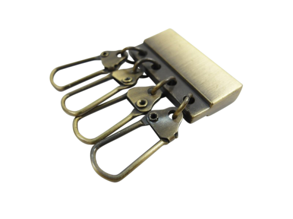 Blanks for lanyard production - for screwing / model "LUXURI" - 30 mm old brushed brass