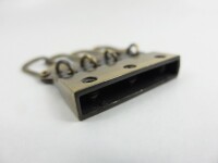 Blanks for lanyard production - for screwing / model "LUXURI" - 30 mm old brushed brass