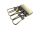 Blanks for lanyard production - for screwing / model "LUXURI" - 30 mm old brushed brass