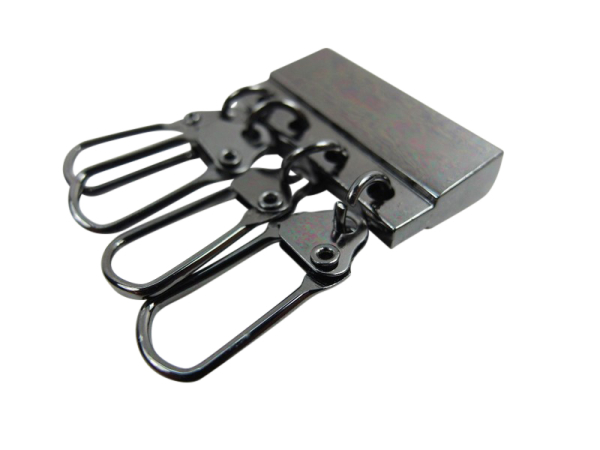 Blanks for lanyard production - for screwing / model "LUXURI" - 30 mm gun-platinum