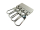Blanks for lanyard production - for screwing / model "LUXURI" - 25 mm silver