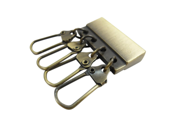 Blanks for lanyard production - for screwing / model "LUXURI" - 25 mm old brushed brass