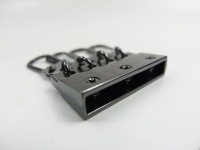 Blanks for lanyard production - for screwing / model "LUXURI" - 25 mm gun-platinum