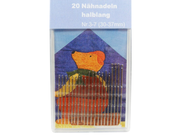 20 sewing needles in half length 30-37mm