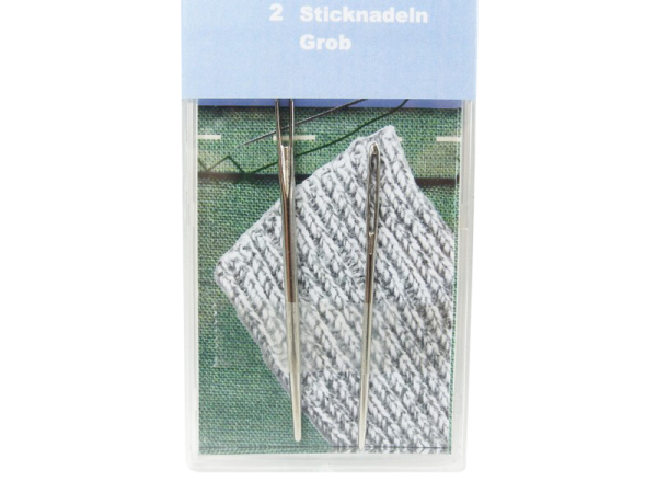 2 embroidery needles coarse model "Needlebox" 70 mm and 52 mm