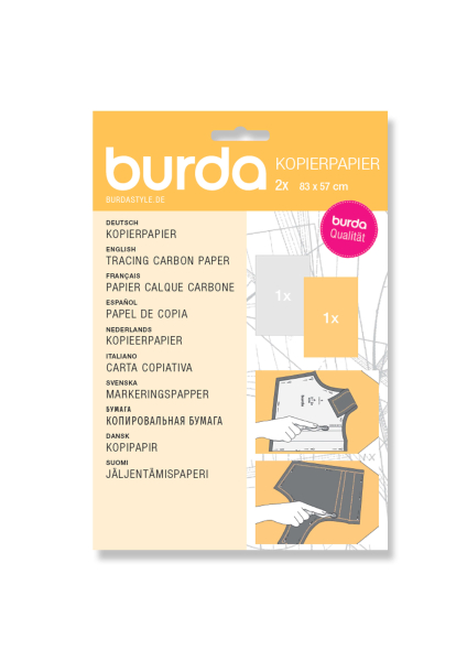 Burda-Style copy paper 2 x 83 cm x 57 cm white-yellow