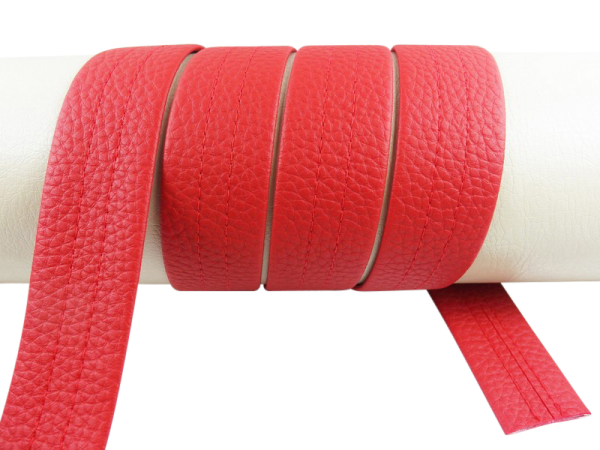 Kunstleder Taschen-Gurtband "Cora" - 30 mm rot