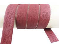 Faux leather bag strap "Cora" - 30 mm burgundy red