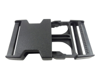 Plastic buckle - 50 mm black / straight shape