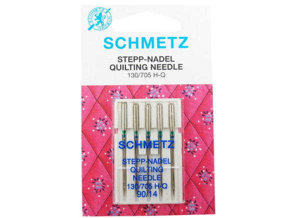 SCHMETZ - 5 Quiltnadel / Stepp-Nadel 90/14 Flachkolben