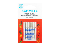 SCHMETZ - 5 Sticknadel Embroidery 90/14 Flachkolben