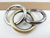 Ring - snap hook - model "Frango" 40 mm platinum / large